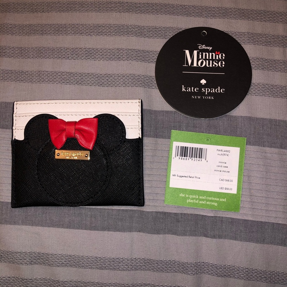 Kate Spade Minnie Mouse Card Holder Wallet - Picture 2 of 4